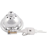Stainless Steel Male Chastity Device Male Virginity Lock Cock Cage With Tube C345 (1.77 Inch / 45Mm)