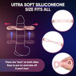 Silicone Cock/Penis Rings Set With 3 C-Ring Set - Helps Create Firmer And Thicker Erections - Side Tabs For Easy Removal And Adjustment Adult Sex Toys For Men Or Couple