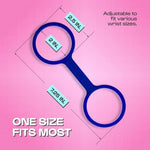 Navy Flexible Silicone Soft Handcuffs for Adults - One Size Fits Most