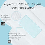 Teens Period Pads with Wings for Tweens, Organic Cotton Sanitary Pads for Teen Girls 9-14, Mini Petite, 15 CT