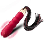 Sex Whip With G Spot Vibrators - Bdsm Leather Sex Whips Female Sex Toys Dildo Vibrator With 10 Vibrating Pattern, Couples Adult Sex Toys For Women Clitoral Stimulator, Sex Bondage Restraints Games