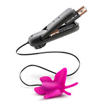 Luxe - Butterfly Teaser - Platinum Silicone Multi Speed Battery Powered Vaginal Stimulator - Ipx7 Submersible Waterproof Bullet - Latex Free - Sex Toy For Women Couples - Fuchsia