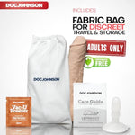 Doc Johnson Signature Series - The Legendary John Holmes - 12 Inch Realistic FIRMSKYN Dildo with Removeable Vac-U-Lock Suction Cup - F-Machine & Harness Compatible - for Adults Only, Vanilla