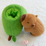 Cute Large Avocado Capybara Plush Toy 13.7'' Realistic Capybara Stuffed Animal Kawaii Soft Stuffed Avocado Food Plushie Pillow Doll