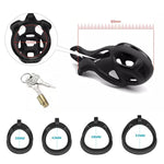 Male Chastity Device, With 4 Sizes Upgraded Ergonomic Comfortable Double Curved Arc Shape Rings For Penis Exercise, Bondage Restraint Kit For Sex Play, Sex Toy For Couples (Nano)