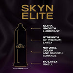 Skyn Elite Lubricated Condoms — Ultra Thin, Non-Latex Condom — 50 Count