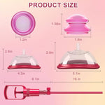 Pussy Pump Nipple Pump Set Women Sex Toys, Vagina Pump Clitoral Pussy Sucker Sexual Pleasure Tools For Women With 4 Strong Suction Cups,Bdsm Nipple Sucking Toys Include 2 Pussy Cups & 2 Nipple Cups