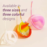 Menstrual Disc | Includes Carrying Pouch and Silicone String for Easy Removal | Comfortable & Sustainable Choice to Tampons | Reusable Medical Grade Silicone, Leak-Proof (Unicorn, High)