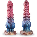 9.7In Huge Fantasy Monster Tentacle Dildo, Large Dragon Horse Thick Anal Knot Giant Big Dog Alien Silicone Knotted Dildo With Suction Cup, Adult Prostate Sex Toys For G Spot Gay Men Women