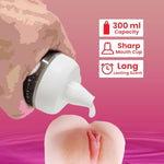 Enhanced Stimulating Juice Bundle Sticky &Hottie Stimulating Juice Men Stroker Realistic Doll Sex Toy Compact Hole Male Masturbator Handheld Adult Toys Real Body For Couple 300Ml
