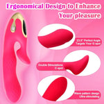 Alshenus G Spot Clitoral Double Stimulation Vibrator With 20 Vibration Modes, Adult Toy Dual Motors Rabbit Vibrator Anal Toy Waterproof & Rechargeable For Female, Couples, Women'S Pleasure