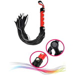 Crop Whip Set 18" Riding Crop 22" Whip Red 20" Feather Tickler - Faux Leather Horse Riding Whip - Equestrian Horse Whips - Whip And Crop Set