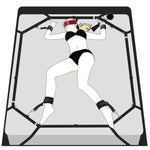 Sex Bondage Bdsm Kit Bed Restraints Set, Super Easy Install Sex Rope Adjustable Straps, Adult Sex Toys With Handcuffs Ankle Cuffs For Couples Women Sm Games, Blindfold & Tickler Included