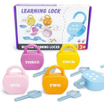 Apple Locks With Keys For Toddlers Ages 3-5 – Montessori Number Toys For Kids For 3 Year Old | Counting Games | Preschool & Kindergarten Classroom Must Haves