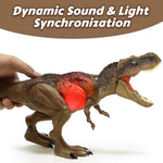 Jurassic Tyrannosaurus Rex Action Figure Dinosaur Toy For Kids 3-5, 5-7 With Sound & Movement, Attack T Rex Dino Toys With Rampage Attack, Chomp & Roar – Birthday Gift For Kids Ages 3+