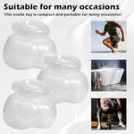 Male Testicles Toys Kit Scrotum Bondage Devices Chastity Devices Set Bondage Gear Silicone Testicle Crusher Cbt Scrotal Trainer Training For Men Cock And Ball Torture Bdsm Sex Restraints 3 Pcs