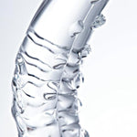 Glass Dildo Clear Crystal Anal Dildo Sex Toy, 6 Inch Small Tongue Dildo G-Spot Stick For Anal Vaginal Prostate Massage, Cute Dildo For Men/Women/Beginners Pleasure Wand