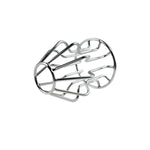 Metal Hollow Tunnel Butt Plug Speculum Stainless Steel Anal Plug Anus Peep Adult Sex Toy(M)
