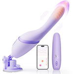 Thrusting Vibrator Women Sex Toys - 5In1 Adult Sex Machine With Heating & 10 Thrusting Vibrating Modes, App Control & Detachable Suction Base, Hands-Free G Spot Anal Dildo For Couples Games