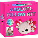 Make Your Own Axolotl Plush Pillow Kit Arts And Crafts For Kids (No Sew), Diy Axolotl Stuffed Toys For Girls & Boys Ages 3 4 5 6 7 8 9 10 + Years Old, Animal Activity, Squishy Plushy, Girls Presents