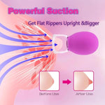 Adjustable Metal Nipple Clamps Necklace Entertainment Chain Clip For Women/Man Non-Piercing Nipplerings Clip On Nipple Rings Decorative Clip For Clothing Accessories Suction Cup (Purple)