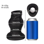 Silicone Hollow Butt Plug Trainer: Huge Hollow Tunnel Anal Plug Anus Dilator Anal Vagina Expander Anal Stretcher for Anal Training, Prostate Massager Large Anal Plug Anal Sex Toy for Men Women