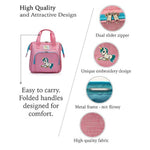 - Pink Baby Doll Diaper Bag With Doll Changing Pad- Handbag For Girls - Unicorn
