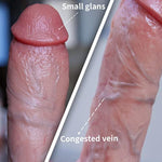 7.2 Inch Realistic Silicone Adult Toy for Men and Women with Strong Suction Cup