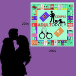 Adultopoly Board Game, Couple Adultopoly Board Game, Adults Board Games For Couple Relationship Conversation Game Card Board