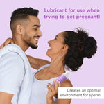 Sperm Friendly Fertility Lubricant Water Based: Glycerin Free - Paraben Free - Ph Balanced Pregnancy Prep Lube For Women & Couples Trying To Conceive | 2 Fl Oz - Package May Vary