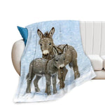 Donkey Gifts For Girls & Women - Soft, Warm & Cozy Fleece Throw Blanket For Kids & Adults - 40"X50"