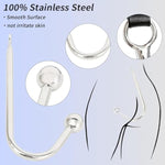 Anal Hook Bdsm Bondage Set With Adjustable Handcuffs & Collar Leather Restraints Kit With Towing Chain Anal Plug Sex Toy For Adults Erotic Slave Games Foreplay