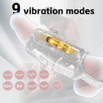 Vibrating Penis Cock Sleeve Ring To Enlarge For Male,Adult Sex Toys Couples Vibrator With 9 Stimulation Modes,G Spot Vibrators Penis Extender Sex Toy For Men Women Pleasure