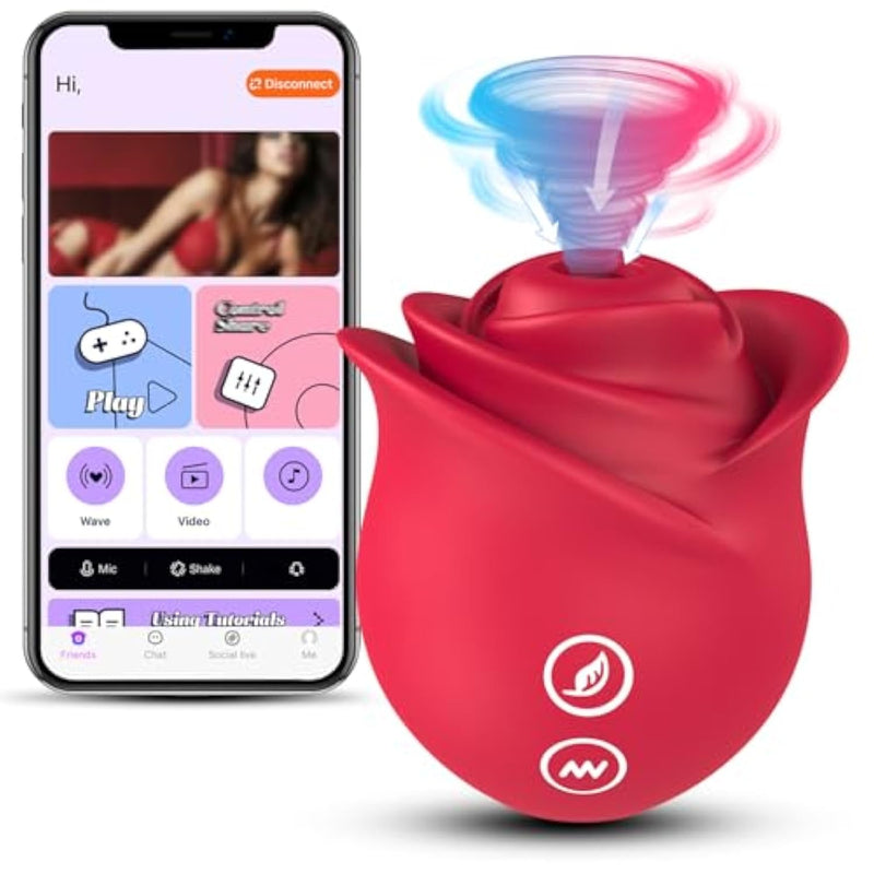 Rose Toy Women Sex Toys - Adult Toys Rose Sex Toy Clit Sucker Sucking Vibrator With 10 Suction Mode, Oral Sex Clitoral Stimulator App Remote Control Vibrator, Adult Sex Toys & Games For Women Couples