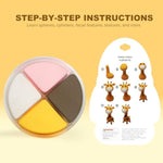 Animal Air Dry Clay Kit for Kids, Non-Toxic Modeling Clay Creative Art Set