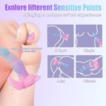 Monster Dildo, Luminous Dragon Dildo, 9.4 Inch Alien Dildo Anal Plug For U & G-Spot, Anal Toys With Strong Suction Cup, Fantasy Dildo Adult Sex Toys & Games For Men Women Couples, Pink Blue