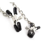 My Bondage Store Adjustable Nipple Clamps Clit Clamp Vagina Chain Screw Set Sex Toys Naughty Bondage Bdsm Silver