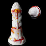 Multi Color Soft Feeling Alien Dildo Couple Use With Suction (Red+Yellow+White)