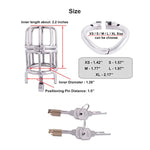 Male Chastities Devices With 2 Built-In Locks Ergonomic Design Man Chastity Belt Adult Game Sex Toy W245 (1.77 Inch / 45Mm)