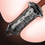 Penis Sleeve Cock Sleeve With Penis Ring Delay Ejaculation Enhance Erection Penis Extender Penis Enlargement Penis Sheath Sexual Dilator Sex Toys For Male Penis (Transparent Black)