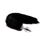 Anal Plug With Sexy Tail For Cosplay, Adult Sex Toys Of Stainless Steel Anal Plug (Black, Medium)