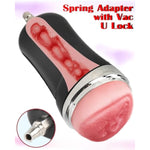 Male Masturbators Cup Accessories Vac-U-Lock For Automatic Sex Machine Thrusting Gun, Adult Sex Toys Waterproof 3D Realistic Texture Pocket Pussy Attachment Machine