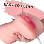 3 In 1 Sex Dolls Realistic Single Channel Sex Toy With Lifelike Face, Sex Doll With 3D Realistic Textured Mouth Vagina And Tight Anus Deep Throat Oral Adult Sex Toys For Men (Flesh)