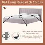 Bed Bondage Restraints Kits Bdsm Toys Bed Restraints Straps Sex Toys Handcuffs Ankle Cuffs Blindfold Feather Paddle Set Sm Games Adjustable For Couples