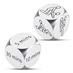 Funny Anniversary Steel Gifts Date Night Dice For Boyfriend Girlfriend Couples Anniversary Wedding Gift For Husband Wife Honeymoon Gift Engagement Gift For Him Her Steel Decision Dice 2Pcs