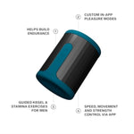 F2S Stamina Trainer & Stroker With 14 Pleasure Settings, App And An Ai Mode, Male Masturbator Sex Toy For Men, Male Sex Toy, Hands Free Masturbators, Penis Pump, Blowjob Adult Toys Vibrator, Teal