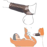 Reusable Silicone Penis Sleeve Sex Toy Cock Ring Cock Sleeve Penis Ring Erection Bigger Harder Stronger Ultra-Soft Penis Enlargement for Couples Cock Enlarger for Men