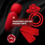Couple Vibrator Fun Dice Adult Toy Set With Powerful Rechargeable Massager, Mini Vibrator And Rose Cock Ring Clitoris - Lover Christmas Gift Sex Toy