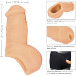 Packer Gear 4 Inch Ultra-Soft Silicone Stp (Stand-To-Pee) Packer Penis - Ivory Se-1582-20-3