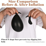 Inflatable Anal/Butt Plug Prostate Massager With Rolling Steel Ball Inside Lgbt Flexible Sized Anal Training Set For Erotic Games (Ballon Style)
